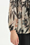 Drawstring Patterned Viscose Tunic - Powder - 7