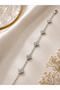 Zircon Stone Clover Model Silver Color Women's Bracelet |   Elegant Minimal Premium Design - 3
