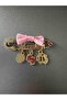 Coated Mashallah Written Pink Polka Dot Stone Baby Lapel Pin 5 cm Tysysh0607 - 5