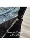 Women's Versatile Black Shoulder Bag, Large Capacity Nylon Handbag Tote Bags Clutch Bag - 4