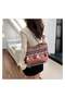 Kiffiyeh Trendy Woven Shoulder Bag with Ethnic Style Fringes, Large Capacity Shoulder Bag, Elegant Versatile Handheld Women's Bag - 4