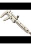 Silver Simulation Vernier Caliper Model Ruler Slide Keychain (Color : Silver) - 2
