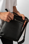 Genuine Leather Messenger Bag with Shoulder Strap - 3