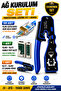 100-Pack Open-End Rj45 Connectors Cat5 Cat6 Network Cable Installation Kit Cable Tester and New Generation Open-End Ez Rj45 Crimping Pliers Rj45 Rj11 Cat7