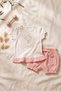 Baby Girl Muslin Shorts Set Printed Combed Cotton T-Shirt 2-Piece Summer Baby Set 100% Cotton - 2