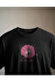 Rabbit Regular Unisex Black T-Shirt - 2