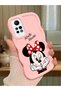 Redmi Note 12 Pro 4g Compatible Case Camera Protector Pink Silicone Couple Phone Case Cute Pattern