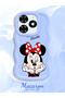 Tecno Spark 20 Compatible Case Camera Protective Blue Silicone Couple Phone Case Cute Pattern - 2
