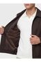 Lcw Vision Brown Regular Fit Shirt Collar Men's Jacket - 4