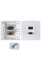 مقبس HDMI VGA مدمج في الجدار، مقبس ثنائي VGA-HDMI - 5
