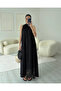 Black Collared Lace Dress - 3438