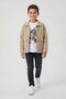 Cream Emblem Jacket and T-Shirt Boys' 3-Piece Trouser Set 24016 - 2