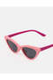 Girls Pink Cat Eye Sunglasses - 3