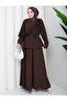 Sare Women's Asymmetrical Embroidery Waist Tie Plus Size Blouse Skirt Two-Piece Set - 3