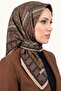 Women's Brown Ethnic Patterned Stitched Writing Pad