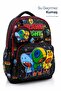 Set of 4, Boy's Patterned Primary School School Bag + Lunch Box + Pen Holder + Eraser Holder - 2