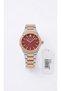 Burgundy Dial Waterproof Steel Case Women's Wristwatch - 2