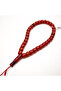 Pakistani Faturan Rosary 33 Beads 10.5x11.5mm Deep Red Barrel Prayer Beads 47g Red Silk Tassel - 3