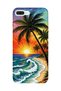 iPhone 8 Plus Compatible Printed Transparent Phone Case |   Collection: Summer Beach Tropical