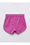 Lcw Vision Purple Women's Flat Bermuda Shorts with Elastic Waist - 6