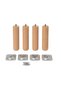 16 cm Bohemian Wooden Furniture Legs Set of 4 – Sofa, Bed Base, Nightstand, Coffee Table Leg - 3
