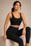 Women's 4-Piece Ribbed Padded Sports Bustier & High Waist Shaping Leggings - 2