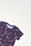 Oeko-Tex ®   100% Cotton Baby Boy Romper |   Monster Face Pattern |   Summer Short Sleeve Short Pants - 2