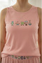 Women's S. Bop Printed Shorts and Strap Cotton Lycra Camisole Bamboo Pajama Set - 5