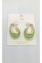 Liora Pistachio Green Hoop Earrings
