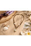 Bohemian Nerina & Calyra Sea Shell Natural Stone Design Women's Necklace - 2