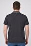 Men Regular Fit Short Sleeve Embroidered Logo Polo Shirt, Washed Black - 4