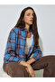 Blue Plaid Buttoned Shacket