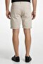 Men Solid Cuffed Hem Chino Shorts, Dark Beige - 4