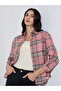 Pink Plaid Buttoned Shacket