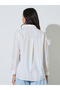 Cream Striped Casual Shirt - 5