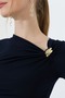 Women's Sandy Buckle Draped Blouse - 2