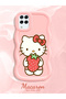 Samsung Galaxy M12 Compatible Case Camera Protector Pink Silicone Couple Phone Case Kitty Pattern - 2