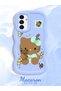 Samsung Galaxy A04S Compatible Case Camera Protector Blue Silicone Couple Phone Case Kitty Pattern - 2