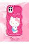 Samsung Galaxy A12 Compatible Case with Camera Protector Red Silicone Couple Phone Case Kitty Pattern - 2