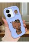 Vivo Y36 5g Compatible Case Camera Protector Blue Silicone Couple Phone Case Kitty Pattern