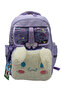 Girl's Primary School Bag Waterproof Fabric 3-Piece Set Pink School Backpack 506 - 3