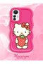 Mi 12 Lite Compatible Case Camera Protector Red Silicone Couple Phone Case Kitty Pattern - 2