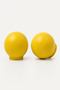 Yellow - Maxi Series Wooden Drawer and Cabinet Handle Set of 2
