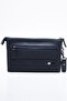 Navy Blue Men's Portfolio Handbag Multi-Pocket Wallet Bag with Wrist Strap - 3