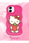 Samsung Galaxy A06 Compatible Case with Camera Protector Red Silicone Couple Phone Case Kitty Pattern - 2
