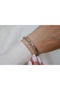 Blk331 Oval Ring Zircon Detail Bracelet (17 cm + 2 cm Extension)