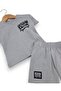 Summer Baby Boy Set with Writing on the Back and Printed Shorts, 6-9-12-18-24 Months - 2