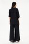 Women's Black Italian 100% Linen Floral Embroidered Trousers - Linen Suit with Shirt Size 40 - 44 - 3