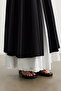 Black Skirt with Embroidery Details - 3