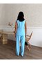 Women's Vest Pants Gold Button Detailed Stylish Two-Piece Set - 5